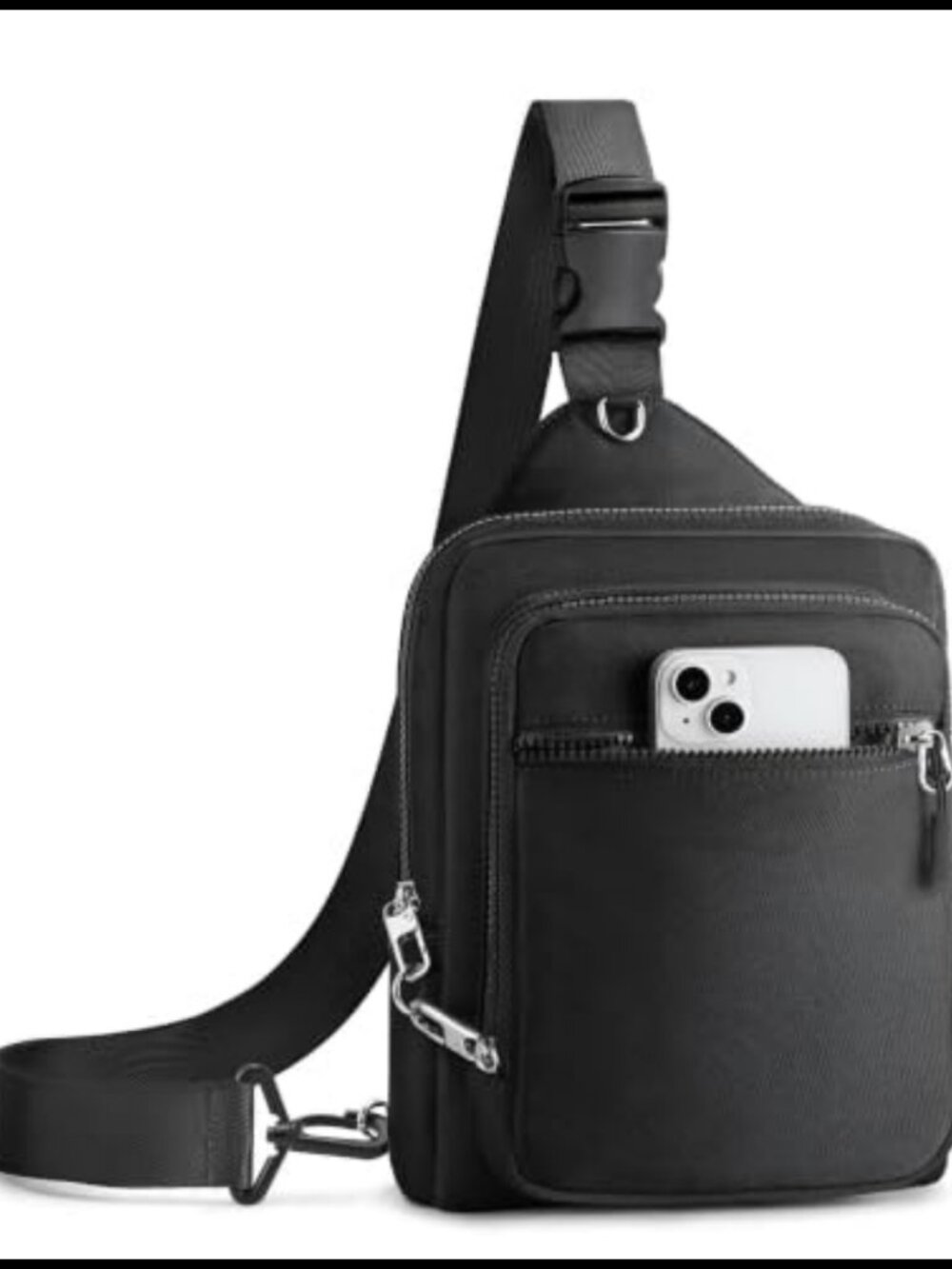 Anti-Theft Crossbody Sling Bag RFID Water Bottle Pocket Fits iPad Mini
